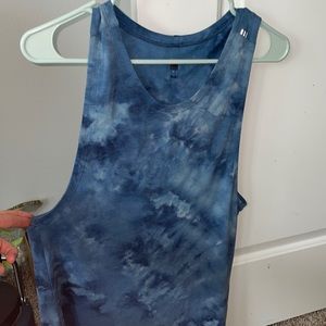 Always Agile Tank Top, Diamond Dye True Navy Chambray